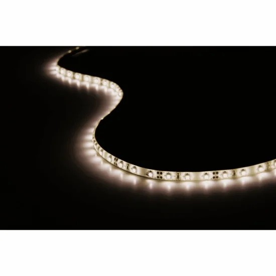 STRISCIA LED 12V DC 5W 60LED 1M LUCE BIANCA 2700K IP44