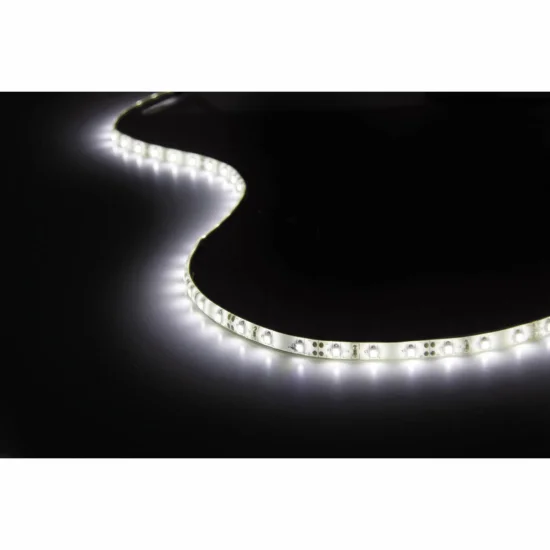 STRISCIA LED 12V DC 5W 60LED 1M LUCE BIANCA 6500K IP44