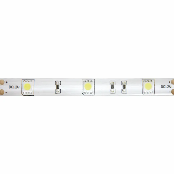 STRISCIA LED 12V DC 8W 30LED 1M LUCE BIANCA 4500K IP44