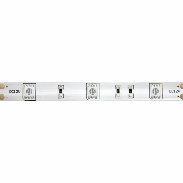 STRISCIA LED 12V DC 8W 30LED 1M LUCE ROSSA IP44
