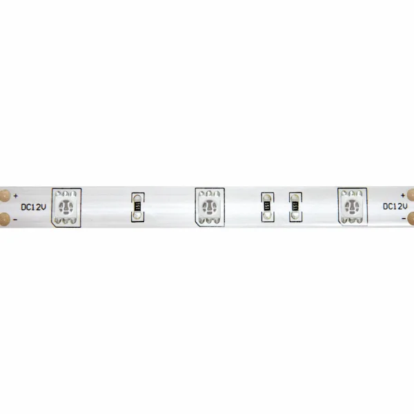 STRISCIA LED 12V DC 8W 30LED 1M LUCE BLU IP44
