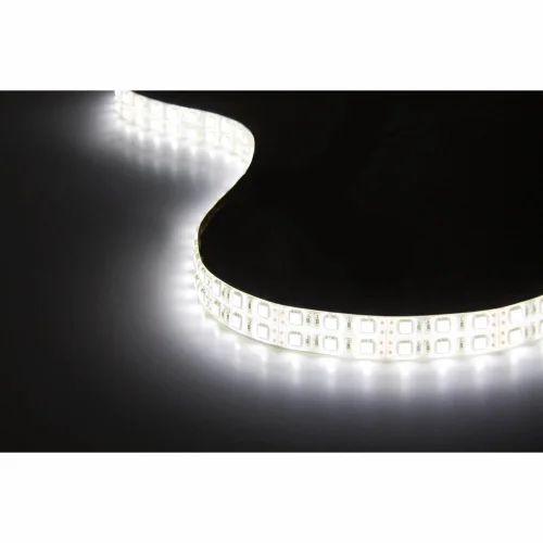 DOPPIA STRISCIA LED 12V DC 30W 120LED 1M LUCE BIANCA 6500K IP20