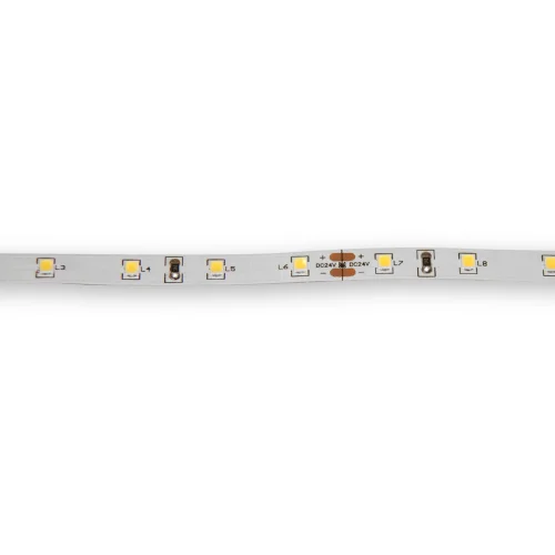 STRISCIA LED 24V DC 9,6 W 60LED 1M LUCE BIANCA 2700K IP20