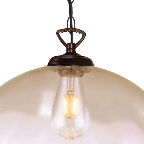 LAMPADA A SOFFITTO LOGAN VETRO AMBRATO LAMPADA A SOFFITTO LOGAN VETRO AMBRATO