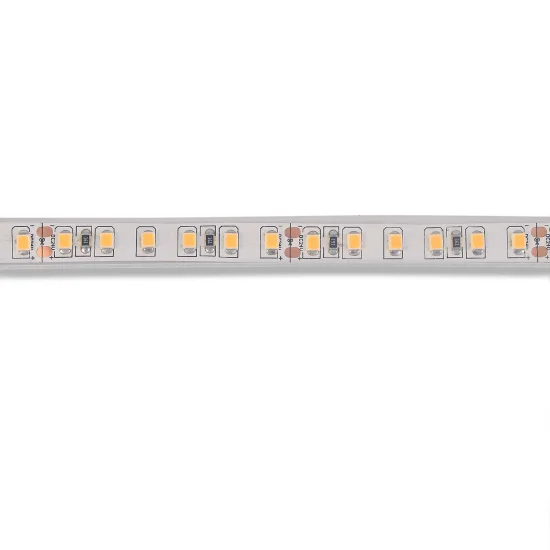 STRISCIA LED 24V DC 19 W 120LEDS 1M LUCE BIANCA 2700K IP65 2