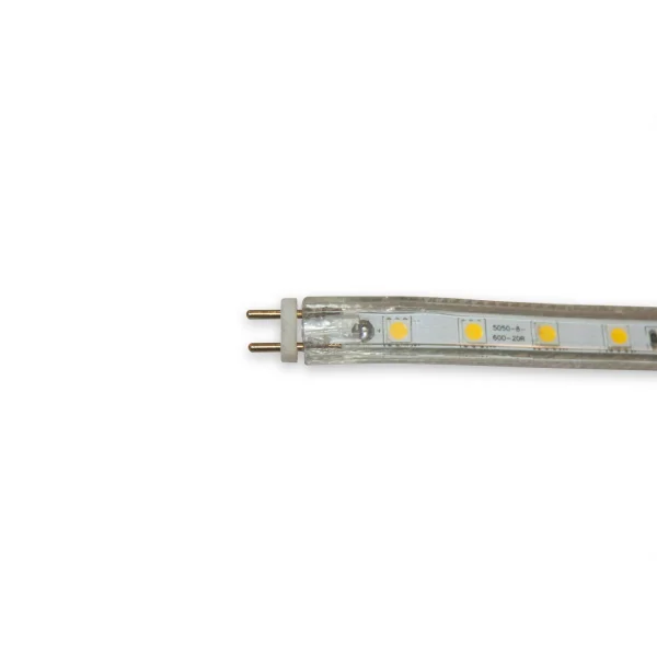 STRISCIA LED 220V AC 15 W 60LEDS 1M LUCE BIANCA 4000K IP65