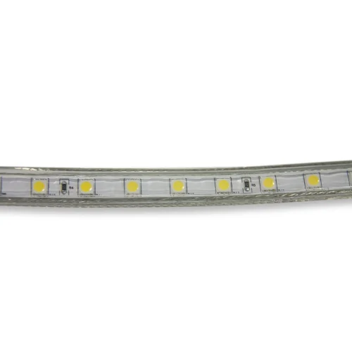 STRISCIA LED 220V AC 15 W 60LEDS 1M LUCE BIANCA 4000K IP65