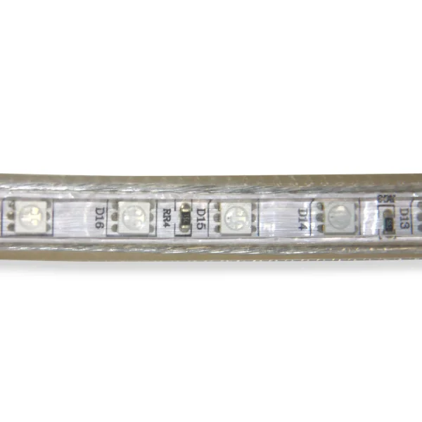 STRISCIA LED 220V AC 14,4 W 60LEDS 1M RGB IP65