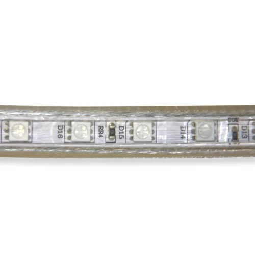 STRISCIA LED 220V AC 14,4 W 60LEDS 1M RGB IP65