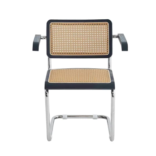 POLTRONA WEBSTER DRITTA IN RATTAN NATURALE NERO POLTRONA WEBSTER DRITTA IN RATTAN NATURALE NERO