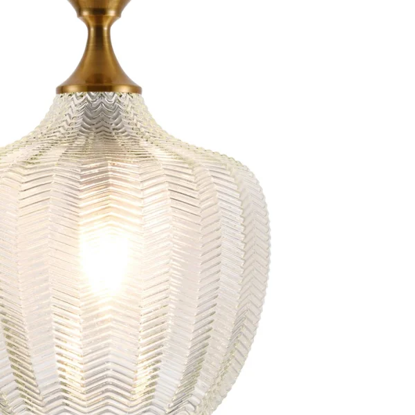 LAMPADA DA SOFFITTO IN CRISTALLO BIANCO Ø 26 CM ROGAN