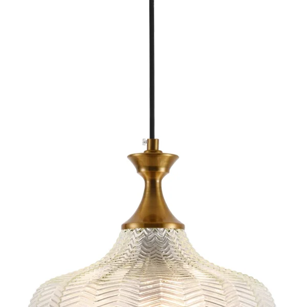 LAMPADA DA SOFFITTO IN CRISTALLO BIANCO Ø 26 CM ROGAN