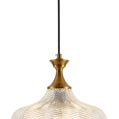 LAMPADA DA SOFFITTO IN CRISTALLO BIANCO Ø 26 CM ROGAN