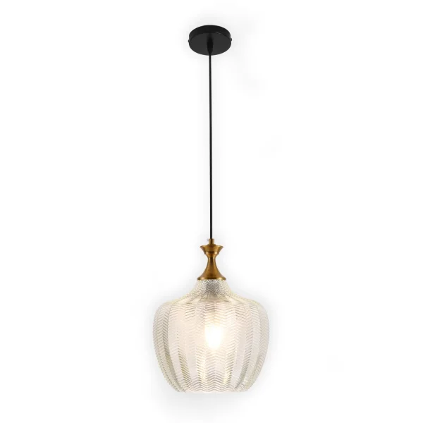 LAMPADA DA SOFFITTO IN CRISTALLO BIANCO Ø 26 CM ROGAN