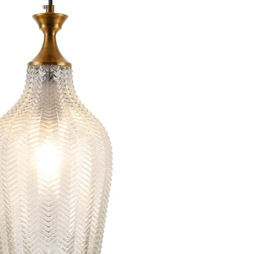 LAMPADA DA SOFFITTO IN CRISTALLO BIANCO Ø 19 CM ROGAN