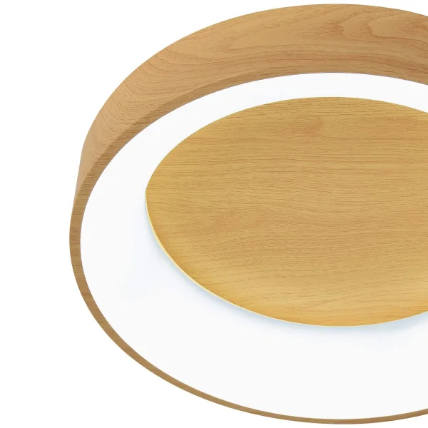 LAMPADA DA SOFFITTO LED 64 W REGOLABILE CON COMANDO IMITAZIONE LEGNO HARALD