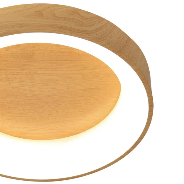 LAMPADA DA SOFFITTO LED 64 W REGOLABILE CON COMANDO IMITAZIONE LEGNO HARALD