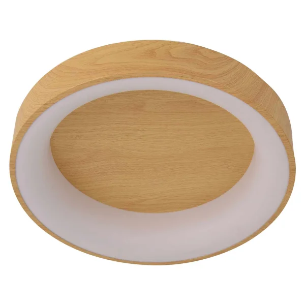 PLAFONIERA LED DIMMERABILE CON MANOPOLA DI CONTROLLO IN IMITAZIONE LEGNO HARALD