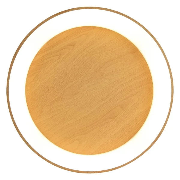 PLAFONIERA LED DIMMERABILE CON MANOPOLA DI CONTROLLO IN IMITAZIONE LEGNO HARALD