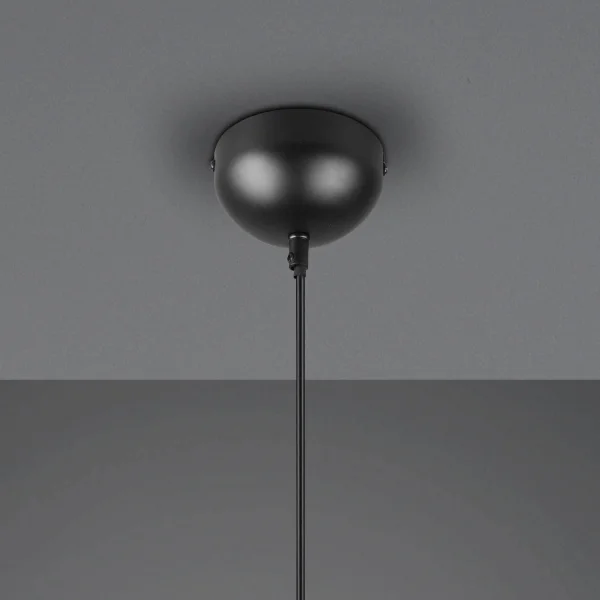 LAMPADA DA SOFFITTO IN METALLO GRIGLIA NERA IDRIS