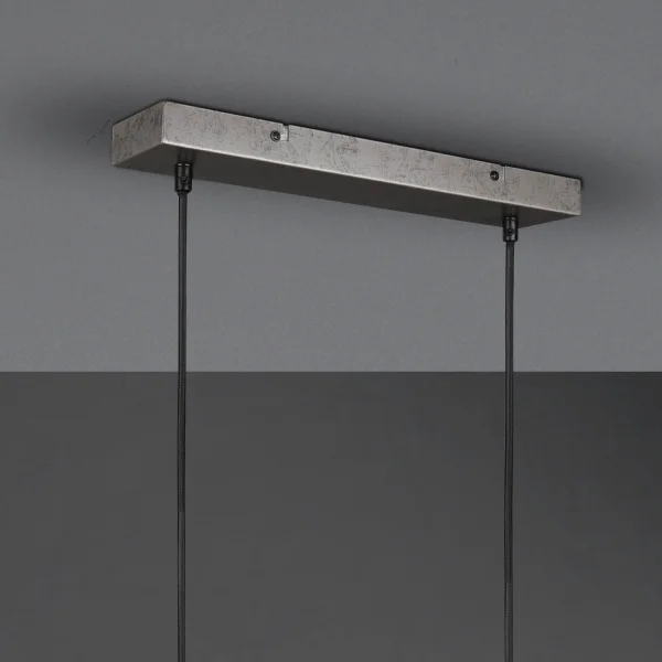 LAMPADA DA SOFFITTO 4 LUCI IN METALLO NICHEL ANTICO NIELS