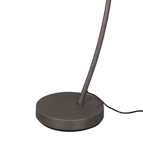 LAMPADA DA TERRA IN METALLO NICHEL ANTICO NIELS