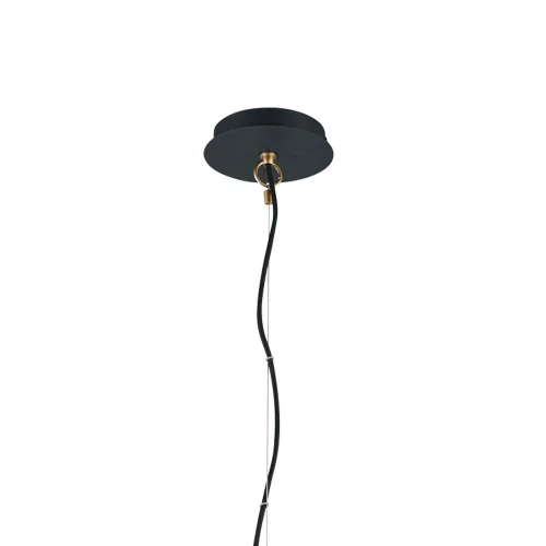 LAMPADA DA SOFFITTO 6 LUCI METALLO NERO E14 QUILES