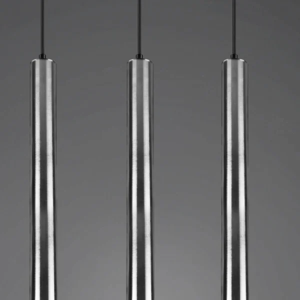 LAMPADA DA SOFFITTO 4 LUCI NICHEL METALLO OPACO SULLIVAN