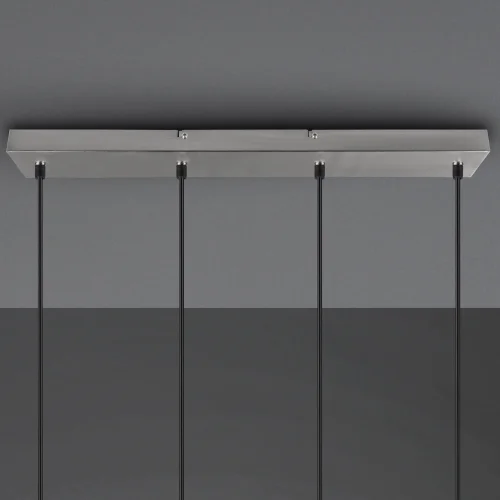 LAMPADA DA SOFFITTO 4 LUCI NICHEL METALLO OPACO SULLIVAN