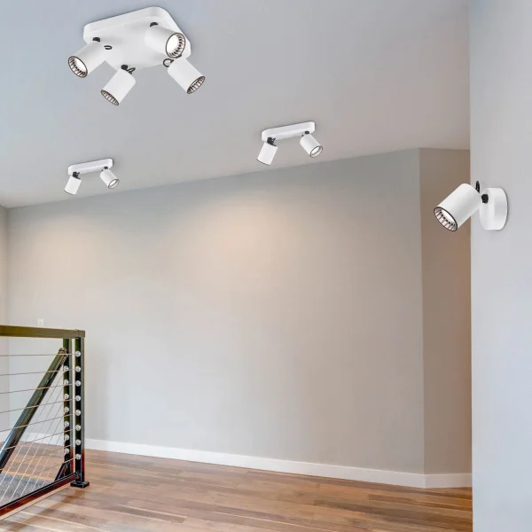 FARETTO 1 LUCE METALLO BIANCO GU10 WERNER