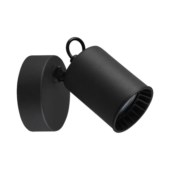 FARETTO 1 LUCE METALLO NERO GU10 WERNER 2