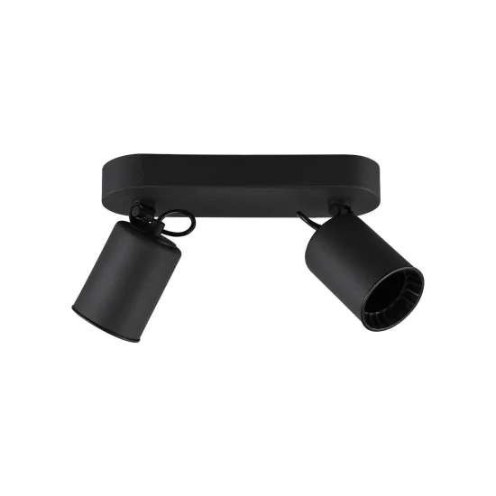 FARETTO 2 LUCI METALLO NERO GU10 WERNER 2