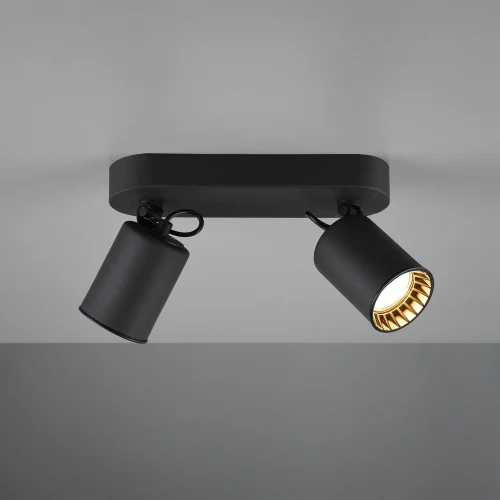 FARETTO 2 LUCI METALLO NERO GU10 WERNER