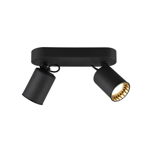 FARETTO 2 LUCI METALLO NERO GU10 WERNER