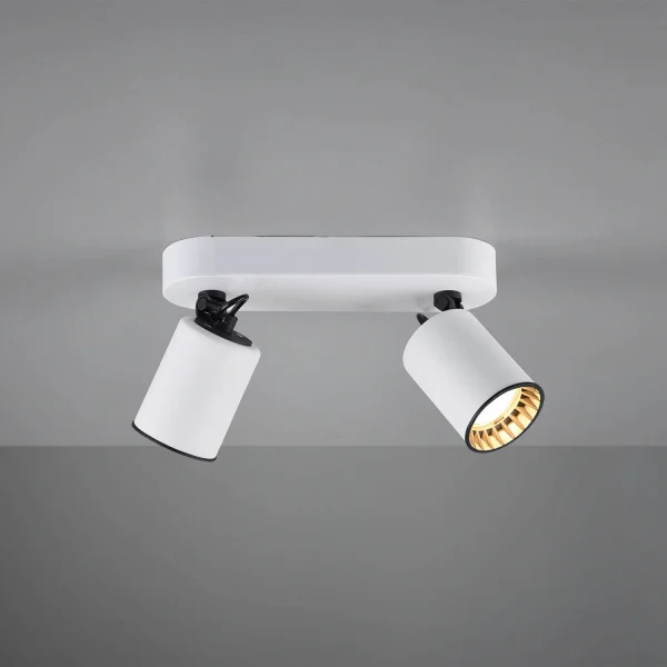 FARETTO 2 LUCI METALLO BIANCO GU10 WERNER