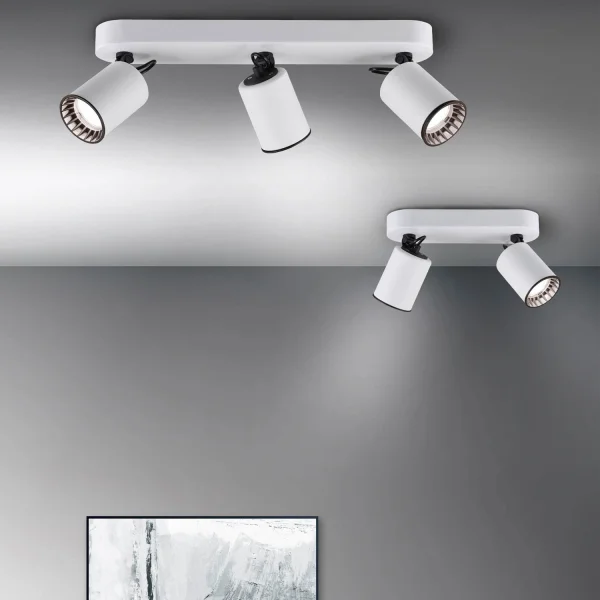 FARETTO 2 LUCI METALLO BIANCO GU10 WERNER