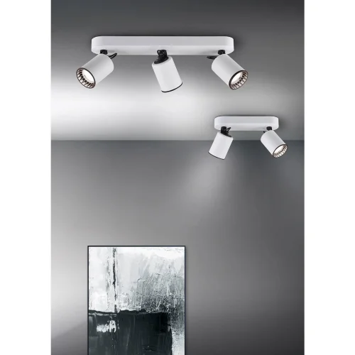 FARETTO 2 LUCI METALLO BIANCO GU10 WERNER