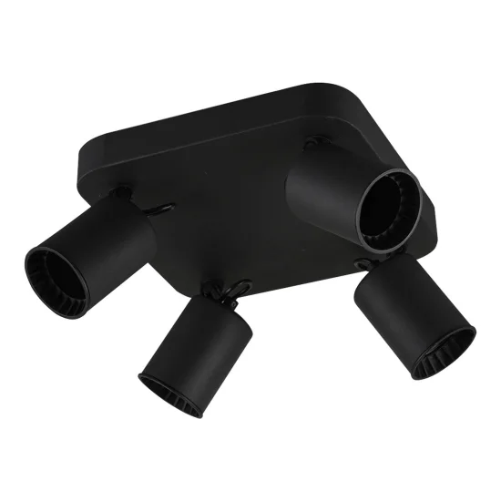 FARETTO 4 LUCI METALLO NERO GU10 WERNER 2