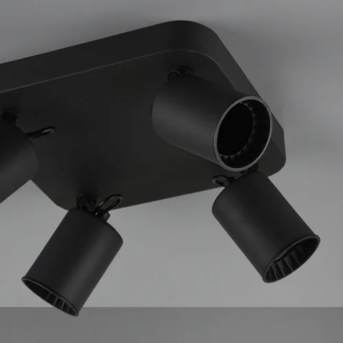 FARETTO 4 LUCI METALLO NERO GU10 WERNER