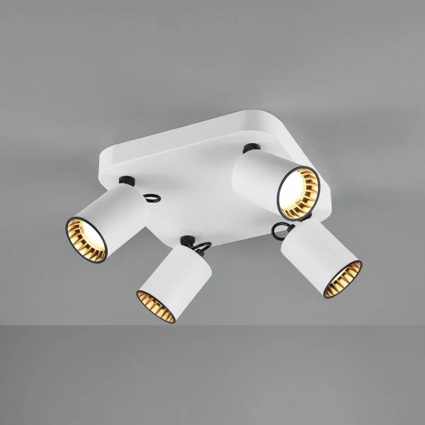 FARETTO 4 LUCI METALLO BIANCO GU10 WERNER