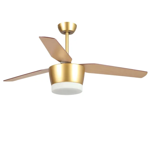 VENTILATORE DA SOFFITTO LED KAWAI 18W NERO ORO / FAGGIO