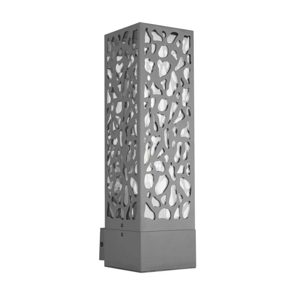 APPLIQUE DA ESTERNO IN ACCIAIO ANTRACITE E27 IP44 JACARANDA
