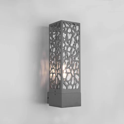 APPLIQUE DA ESTERNO IN ACCIAIO ANTRACITE E27 IP44 JACARANDA