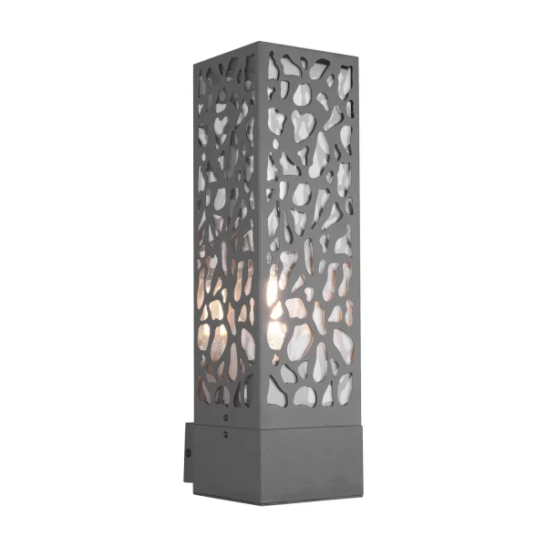 APPLIQUE DA ESTERNO IN ACCIAIO ANTRACITE E27 IP44 JACARANDA