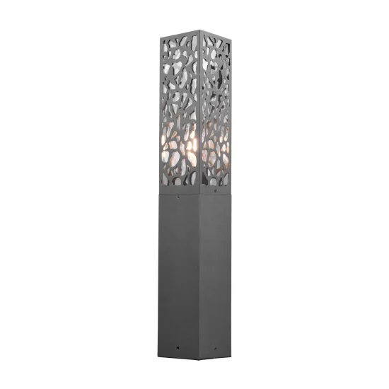 PALO ESTERNO IN ACCIAIO ANTRACITE E27 IP44 60 CM JACARANDA 2