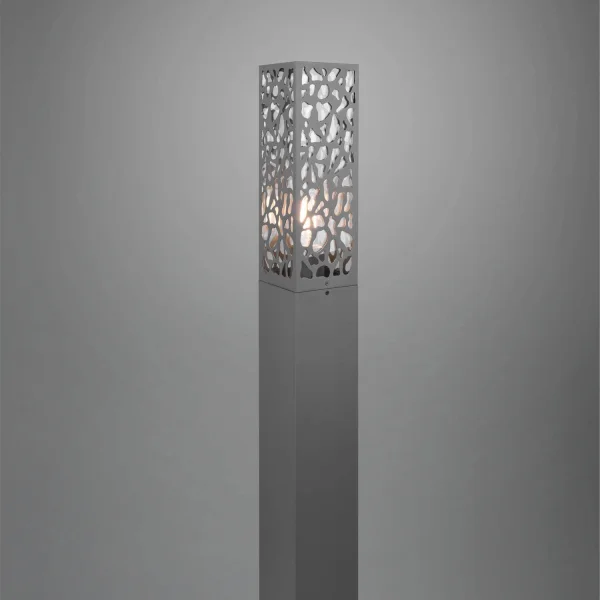 PALO ESTERNO IN ACCIAIO ANTRACITE E27 IP44 100 CM JACARANDA