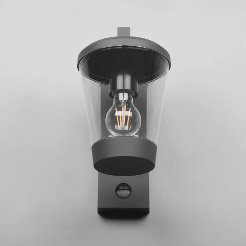 APPLIQUE PER ESTERNI ANTRACITE E27 IP44 CON SENSORE LOTUS