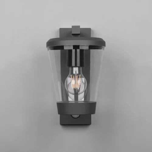APPLIQUE PER ESTERNI ANTRACITE E27 IP44 CON SENSORE LOTUS