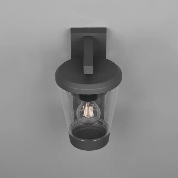 APPLIQUE PER ESTERNI ANTRACITE E27 IP44 CON SENSORE LOTUS