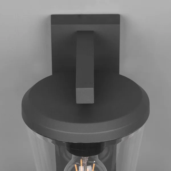 APPLIQUE PER ESTERNI ANTRACITE E27 IP44 CON SENSORE LOTUS